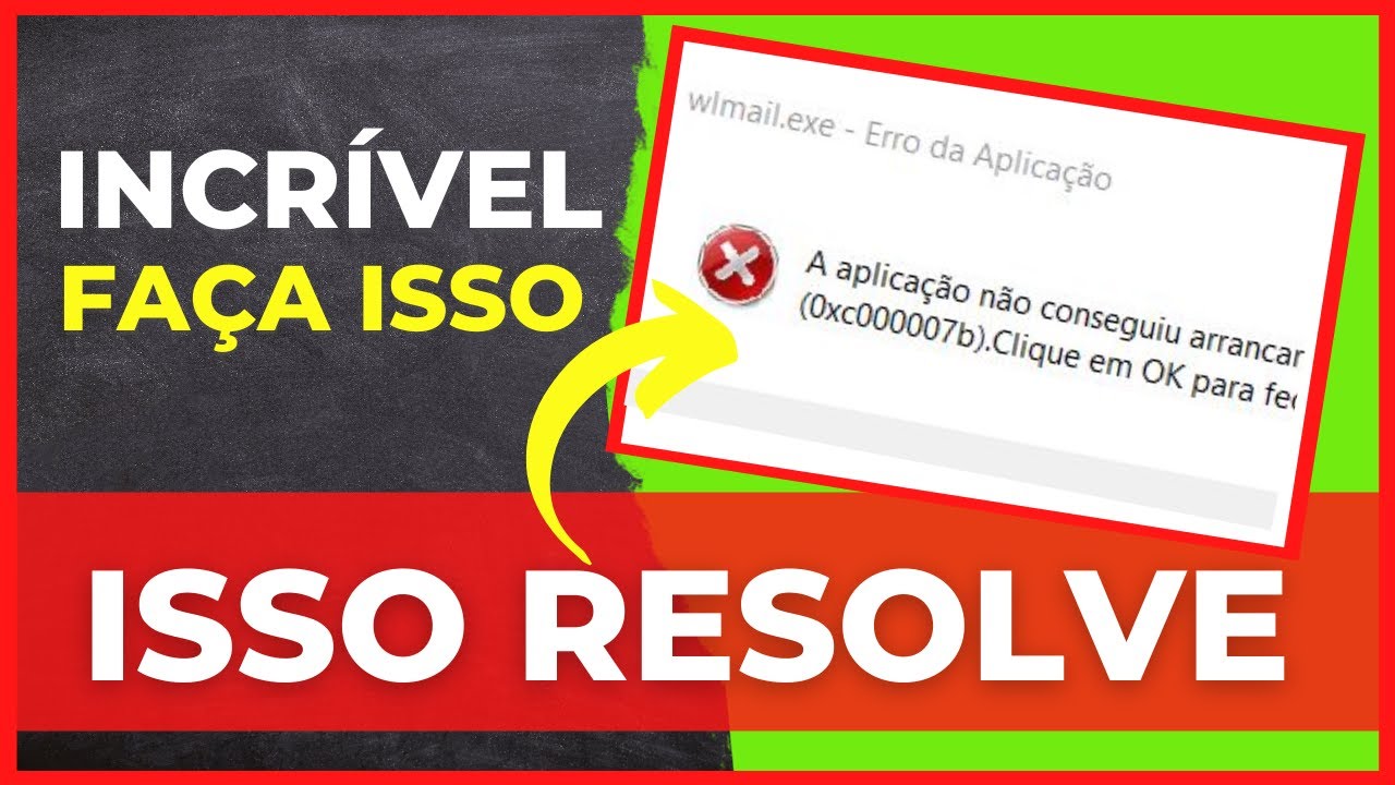 Como Resolver o Erro 0xc000007b no Windows - Regis silva